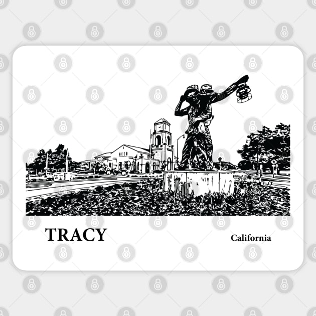 Tracy California Sticker by Lakeric